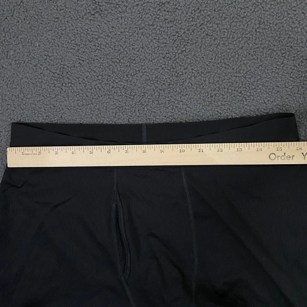 REI Co-op Leggings Mens Large Black Base Layer Thermal Cropped Layering